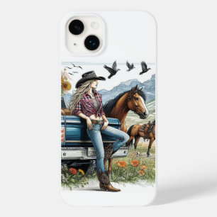 IPhone Case Customisable Cowgirl Art 