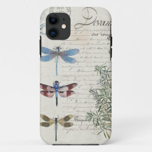 iPhone Case - Decoupage Dragonfly Design
