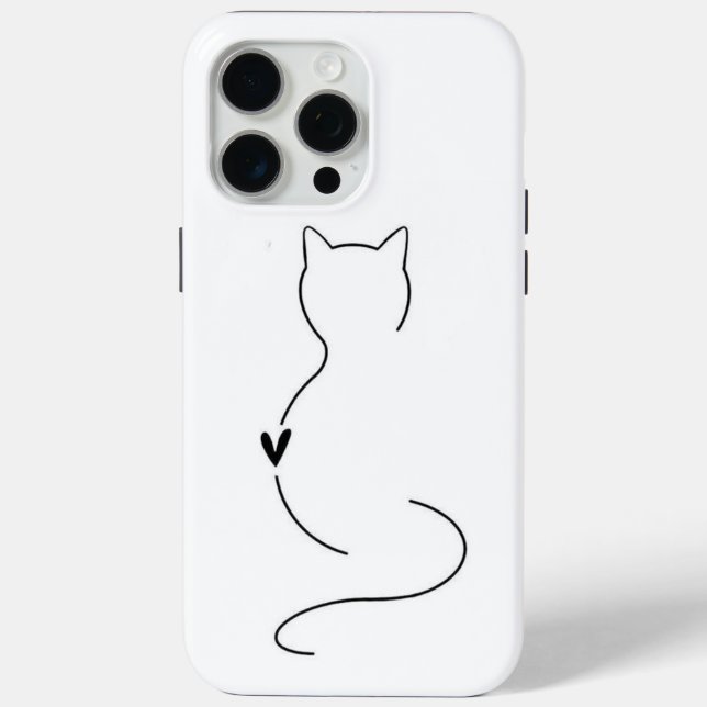 IPhone case for Iphone15promax cute cat (Back)