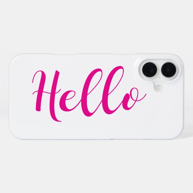iPhone Case - Hello (Back Horizontal)
