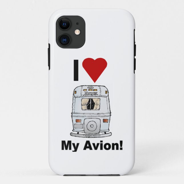 iPhone Case- I LOVE my Avion! Case-Mate iPhone Case (Back)