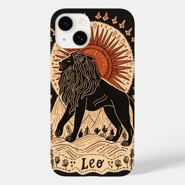 iPhone Case Leo Celestial Zodiac Art (Back)