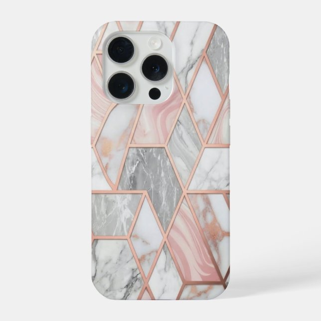 iPhone Case Marble Phone Case iPhone 15 Pro Max (Back)