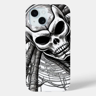 Iphone Case - Multiple Phones - Skull Sketch
