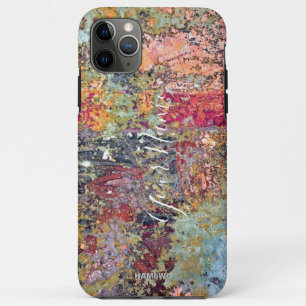 iPhone Case Paint Splatter Look peach HAMbWG