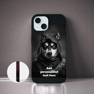 IPhone Case Personalised Black  | Ninja Husky