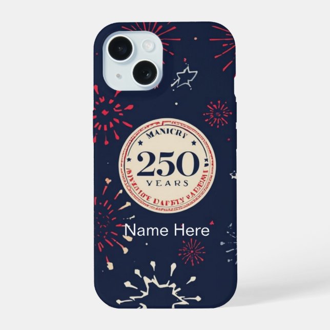 iPhone Case - Personalised Name Custom 250th (Back)