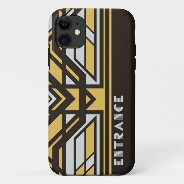 iPhone case SE/5/5s (Black)[Art Deco] (Back)