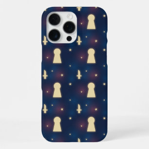 IPhone Case Starry Night Knife Keyhole Pattern