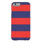 iPhone Case Striped Navy Blue & Red