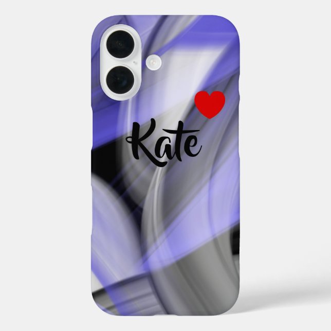 iPhone Case Trend Abstract Lavender Violet (Back)