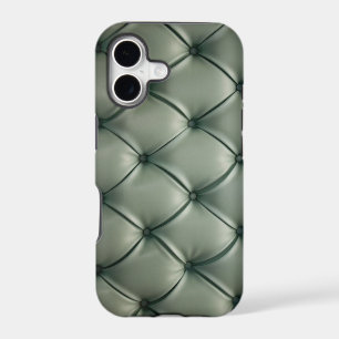 iPhone Case - Vintage Green Leather Upholstery