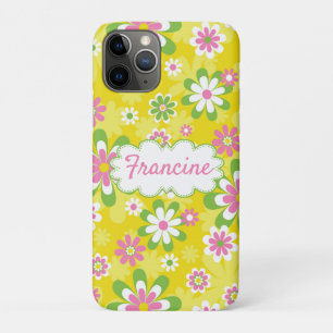 iPhone Case w/mod yellow flower pattern!