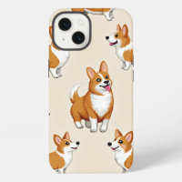 iPhone case with a cute Welsh Corgi character