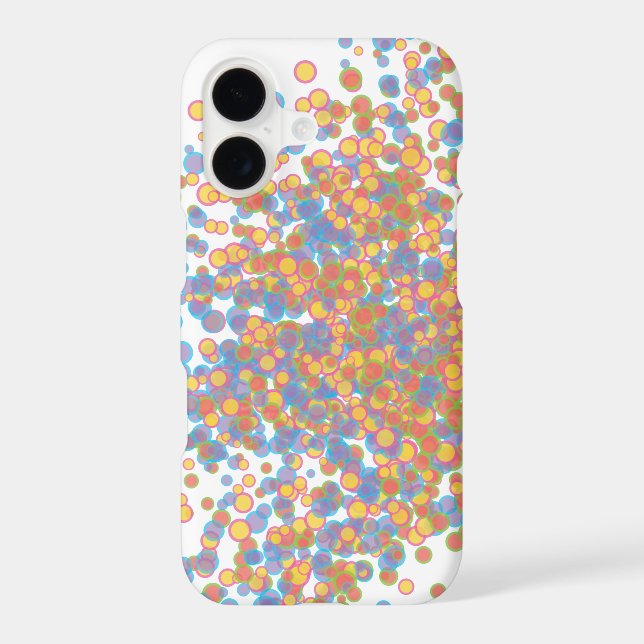 IPhone case with circle abstract design (Back)