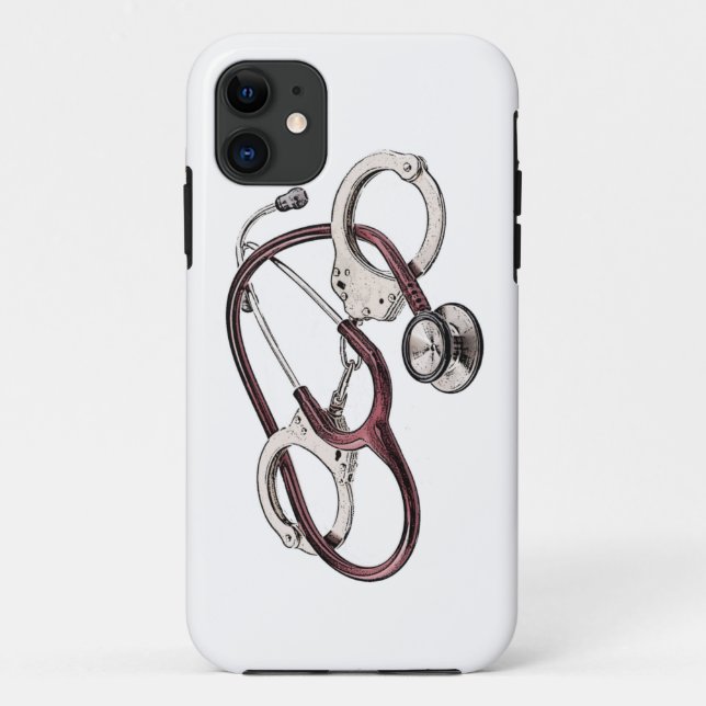 IPhone case with Correctional Nurse logo (Back)