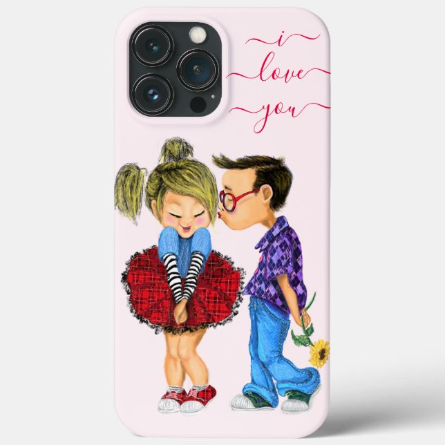 iPhone Case with Romantic Couple - Love (Back)