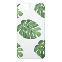 IPhone case with tropical leaves print 