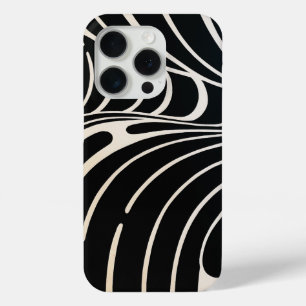 Iphone cases black and white waves
