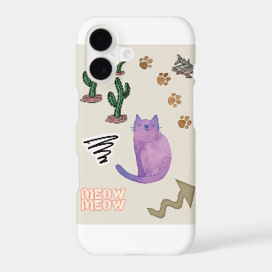 IPhone Cases Cat Fish Cactus Paws Meow