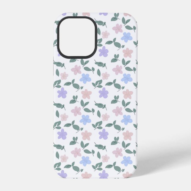 iphone floral pattern phone case (Back)