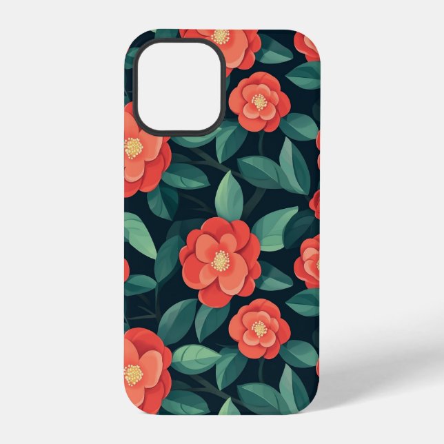 iphone floral pattern phone case (Back)