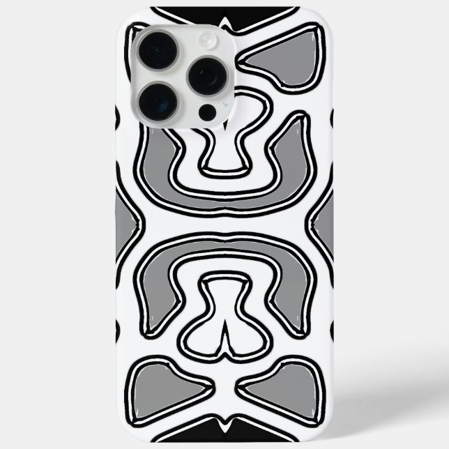 iPhone / iPad case, A vibrant white & black design Case-Mate iPhone Case (Back)