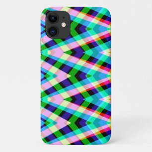 iPhone / iPad case, An vibrant plaid multicolor 11 Case