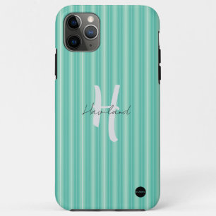 iPhone / iPad case Aqua Green Stripe