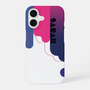 iPhone / iPad case BAUHAUS PINK WHITE DOTS PURPLE