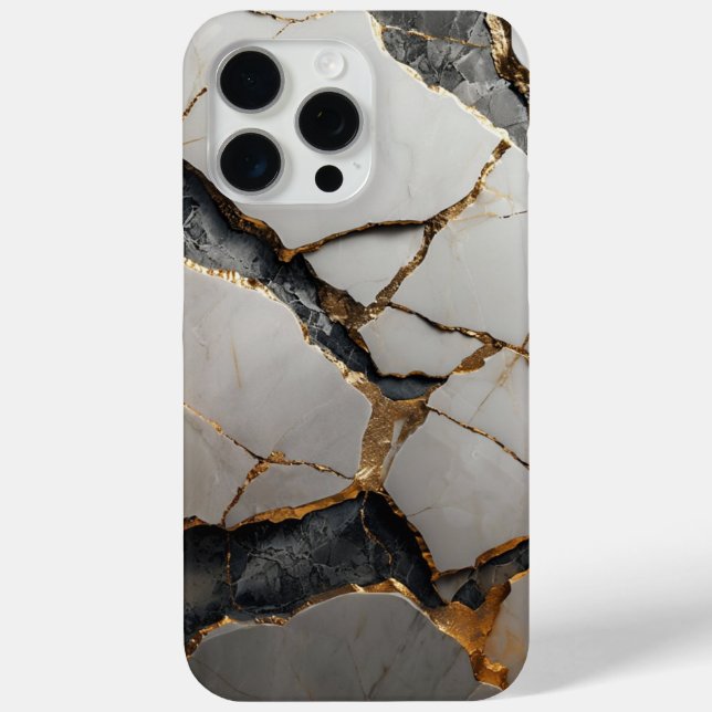 iPhone / iPad case Cracked marble Elegance (Back)