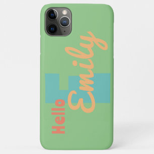 iPhone / iPad case custom green coral blue modern