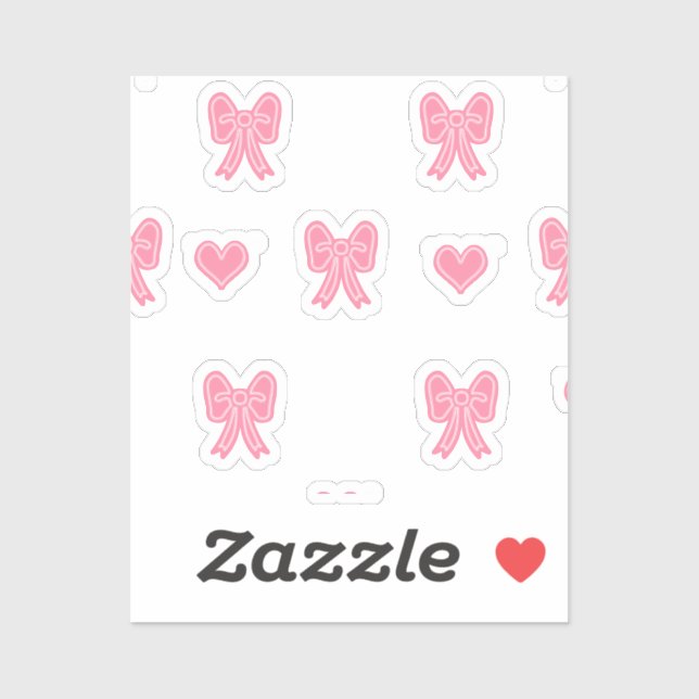 iPhone / iPad case Cute Pink Bows and Hearts Coque (Sheet)