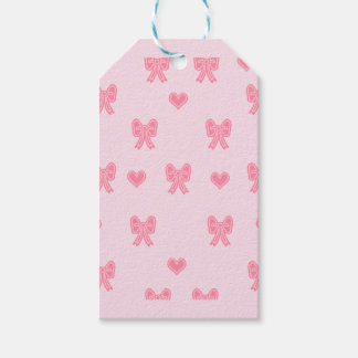 iPhone / iPad case Cute Pink Bows and Hearts Coque Gift Tags