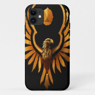 iPhone / iPad case epic golden eagle crest simple 