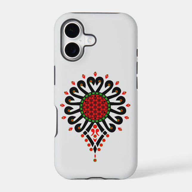 iPhone / iPad case Folk pattern of Polish highland (Back)