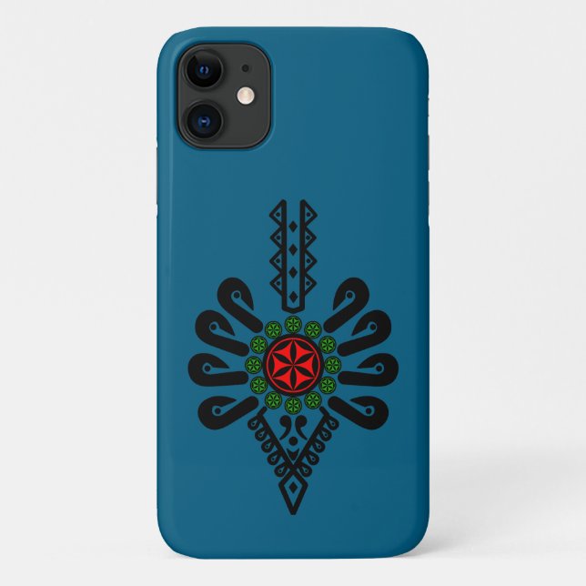 iPhone / iPad case Folk pattern of Polish highland (Back)