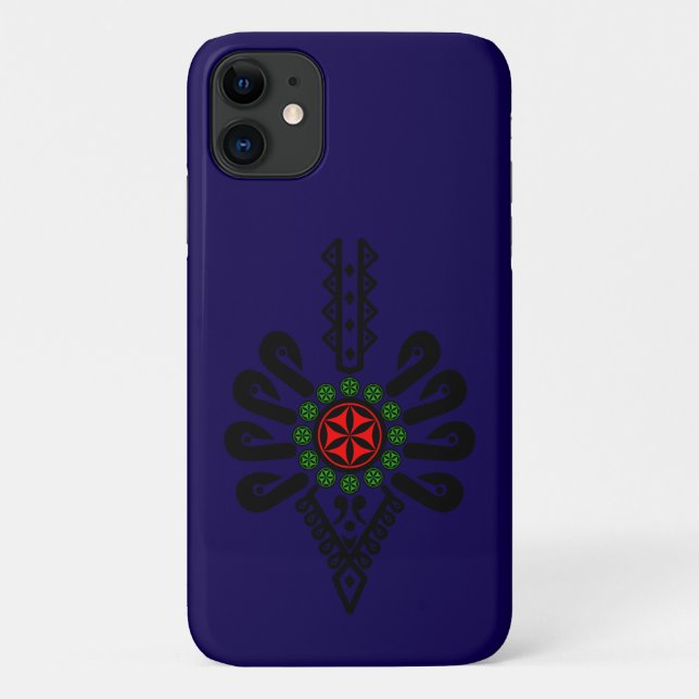 iPhone / iPad case Folk pattern of Polish highland (Back)