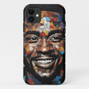 iPhone / iPad case Mens Colourful Mosiac Face