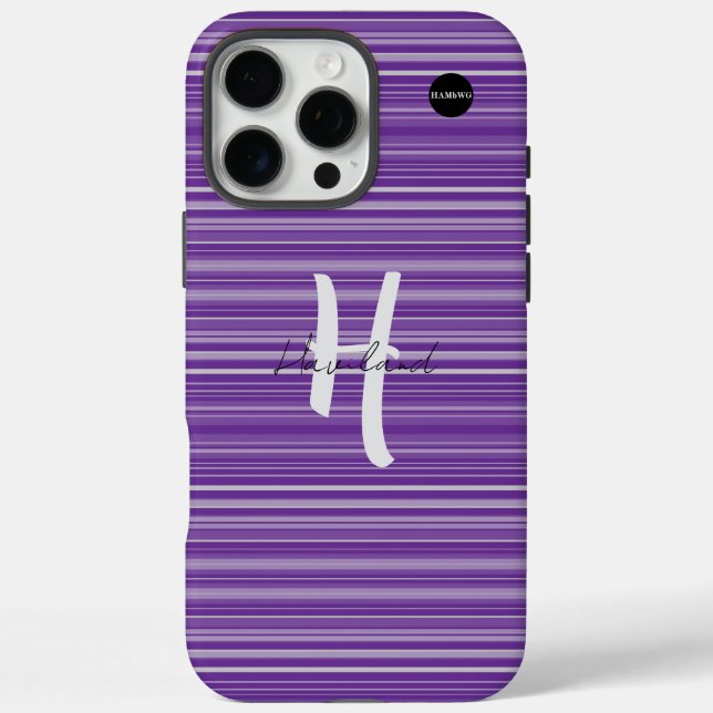iPhone / iPad case Purple Gradient HAMbyWG (Back)