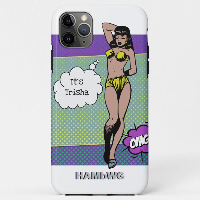 iPhone / iPad case Rockabilly Babe HAMbWG (Back)