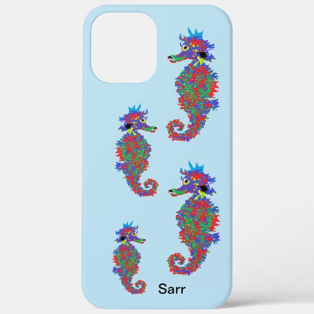 iPhone / iPad case : Seahorses (Back)