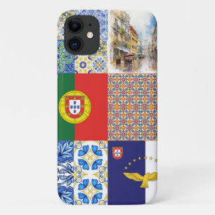 iPhone / iPad case with portugal flag and azores f