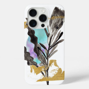 iPhone /iPad case with Protea flower, gold texture