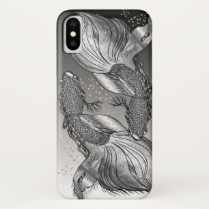 iPhone / iPad Cover with Silver Fish