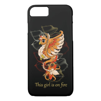 iPhone Phone Case Phoenix Girl on Fire