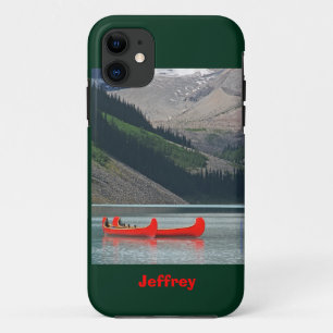 iPhone SE/5/5s Case Mountains & Red Canoes