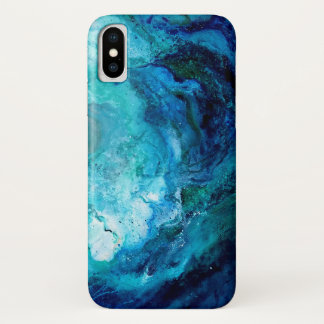 Iphone X case, Blue Ocean Wave iPhone X Case