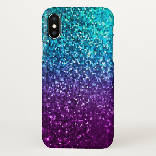 iPhone X Case Mosaic Sparkley Texture