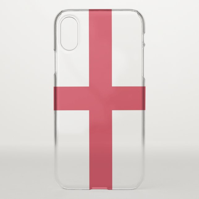 iPhone X deflector case with flag England, UK (Back)